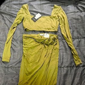 NWT Fashion Nova Maxi 2 piece set
